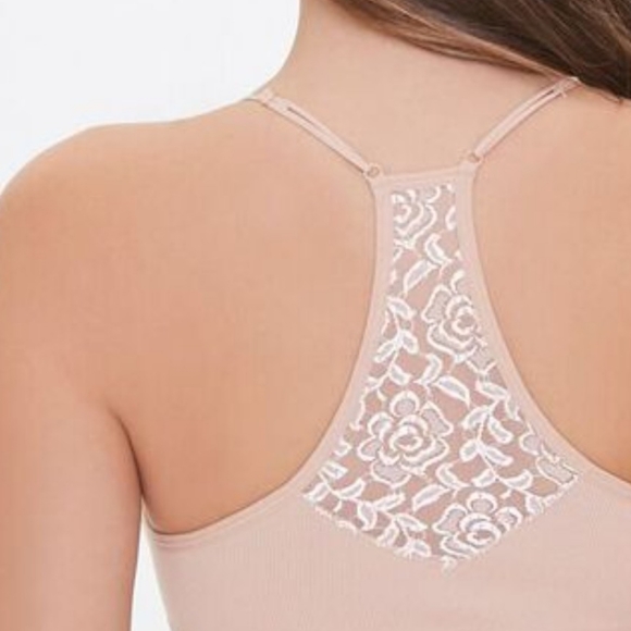 Nude Seamless Lace Bralette - Picture 3 of 3